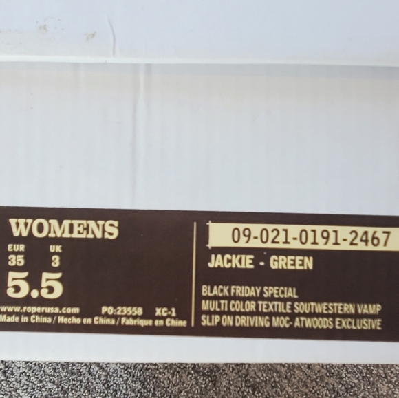 NWT, NIB Roper Slip On Driving Moc Women's 5.5 Jackie Green - Picture 7 of 12